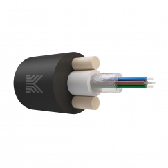 Оптический кабель Дроп-круглый 4 волокна 1.2 кН SM 9/125 G.657.A1 полиэтилен с центральной трубкой усилен стеклопрутками