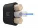 Оптический кабель Дроп-плоский 1 волокно 3 кН SM 9/125 G.657.A1 полиэтилен с центральной трубкой усилен стеклопрутками. превью 1