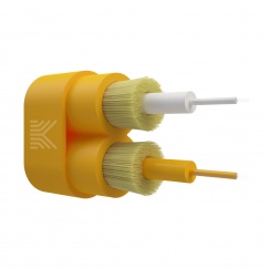 Оптический кабель распределительный Breakout, 9/125 G.652.D, 2 волокна, 3 мм, для внутренней прокладки, LSZH