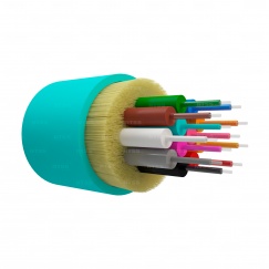 Оптический кабель распределительный, OM3, 50/125, 12 волокон, LSZH, бирюзовый
