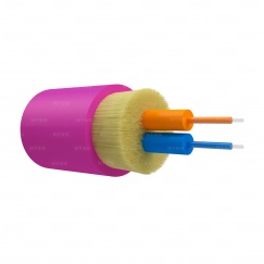 Оптический кабель распределительный, OM4, 50/125, 2 волокна, LSZH, манджента