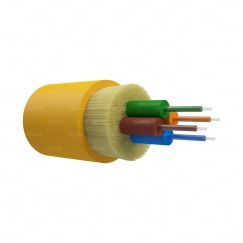 Оптический кабель распределительный, OS2, 9/125, 4 волокна, LSZH, желтый