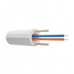 Оптический кабель распределительный Riser, OS2, 9/125, 2 волокна, LSZH, белый