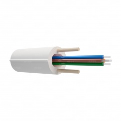 Оптический кабель распределительный Riser, OS2, 9/125, 4 волокна, LSZH, белый