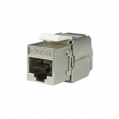 Розеточный модуль NTSS PREMIUM Keystone FTP 1xRJ45 CAT6A 180 градусов белый