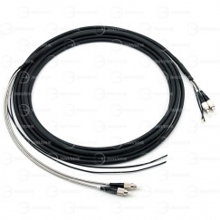 Сборка кабельная 2pc, FC/UPC-FC/UPC 9/125мкм, длина 10м, вывод 0.4м, буфер 3мм (NTSS-FO-BR-9-2-1.5-NU) в бухте.