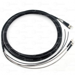 Сборка кабельная 2pc, ST/UPC-ST/UPC 9/125мкм, длина 100м, вывод 0.4м, буфер 3мм (NTSS-FO-BR-9-2-1.5-NU) в бухте.