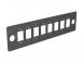 Сменная планка для оптических розеток 8 SC/LC duplex Кл черный RAL 9005 (под саморезы). превью 1