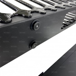 Вертикальный кабельный органайзер 42U NTSS, с пластиковыми пальцами и крышкой Zero-U, 90x112 мм, для шкафов ПРОЦОД, черный RAL 9005